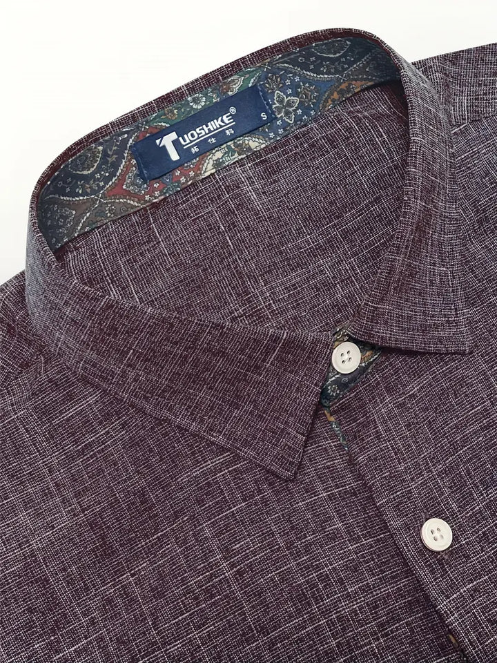 Rowland | Refined Contrast-Trim Button-Up Shirt