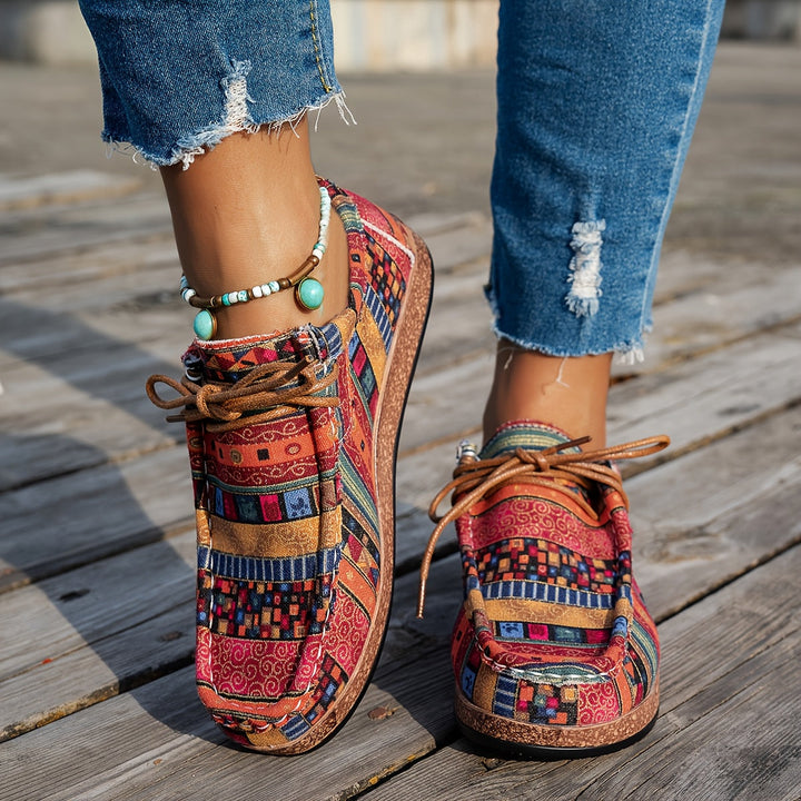 Faye | Boho Patterned Comfort Sneakers