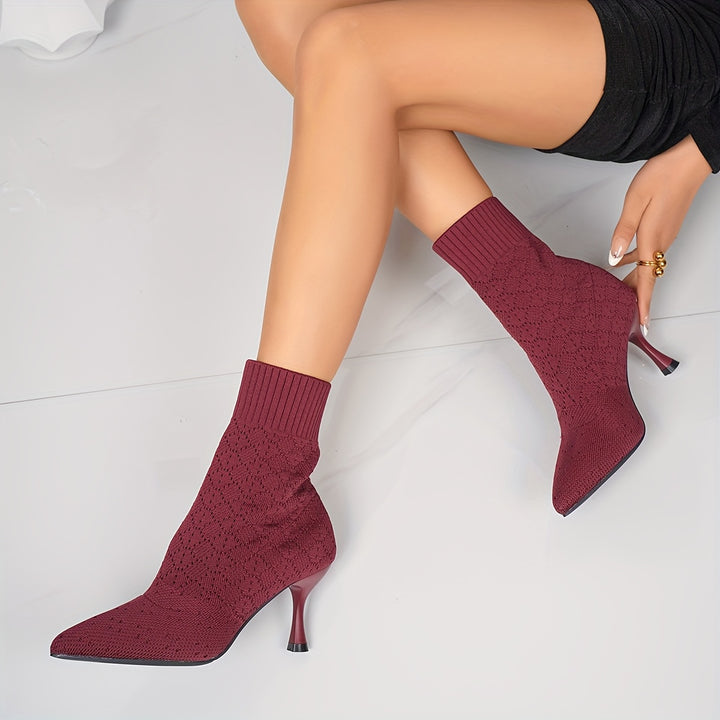 Celestine | Pointed-Toe Heeled Ankle Boots
