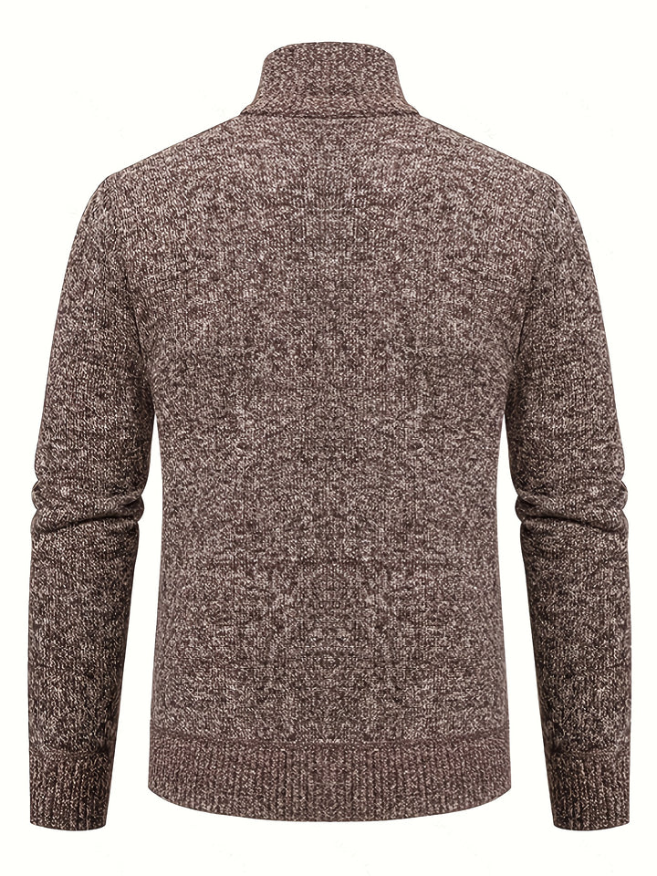 Rupert | Cable-Knit Stand-Collar Cardigan