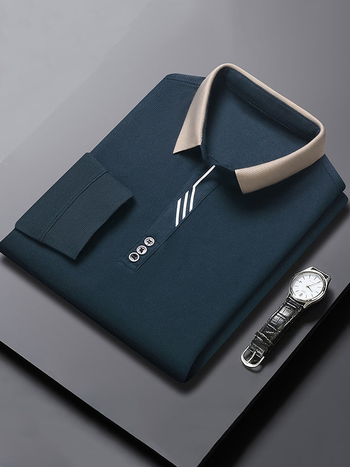 Alden | Refined Long-Sleeve Polo Shirt