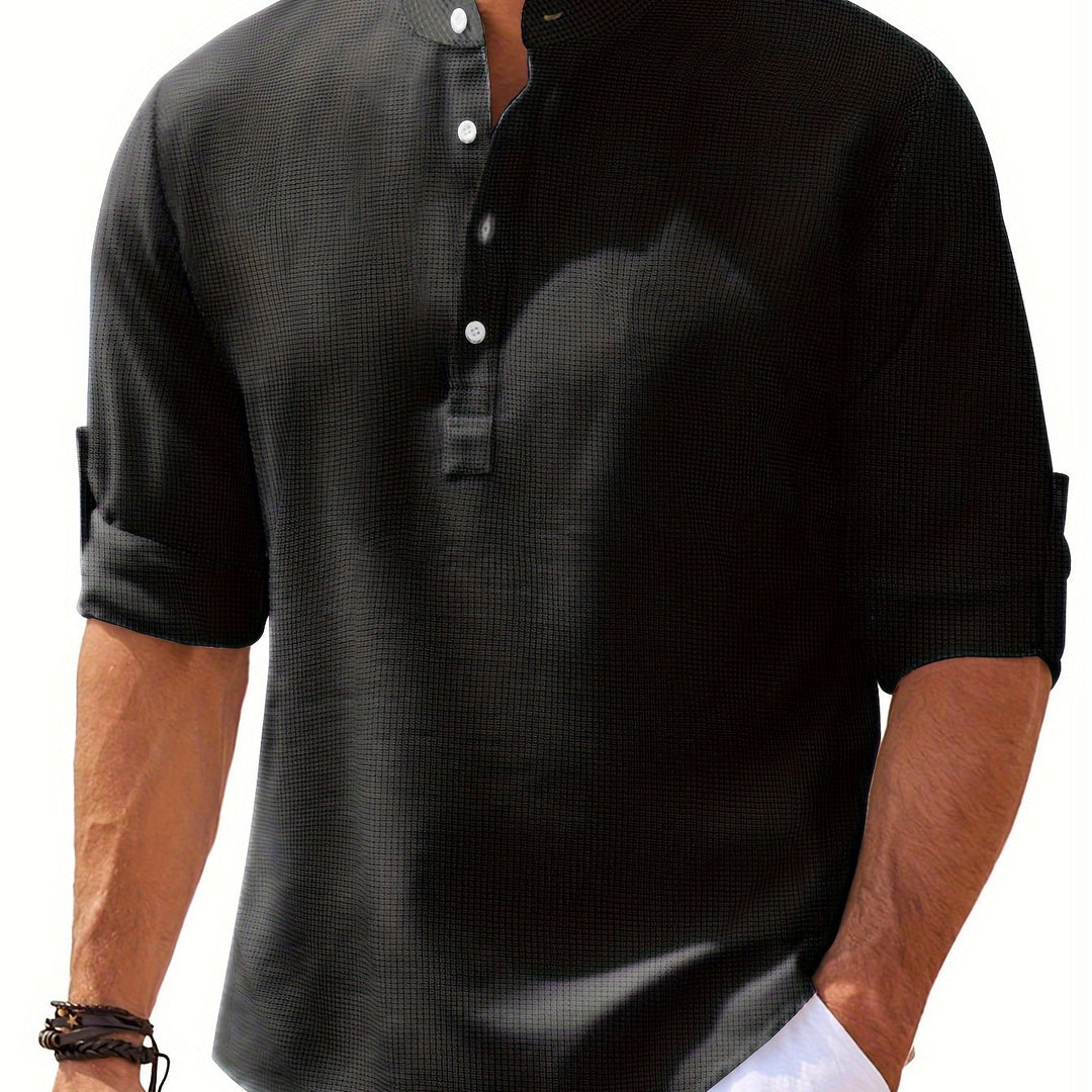 Winslow | Men's Stand-Collar Long Sleeve Shirt