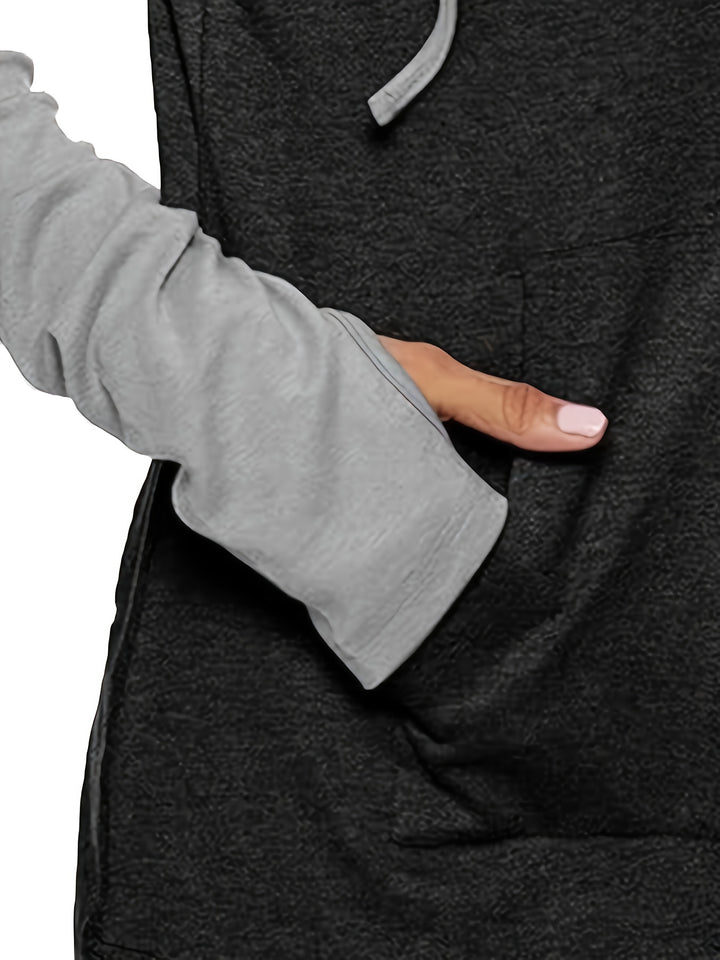 Eliza | Colour-Block Hooded Top