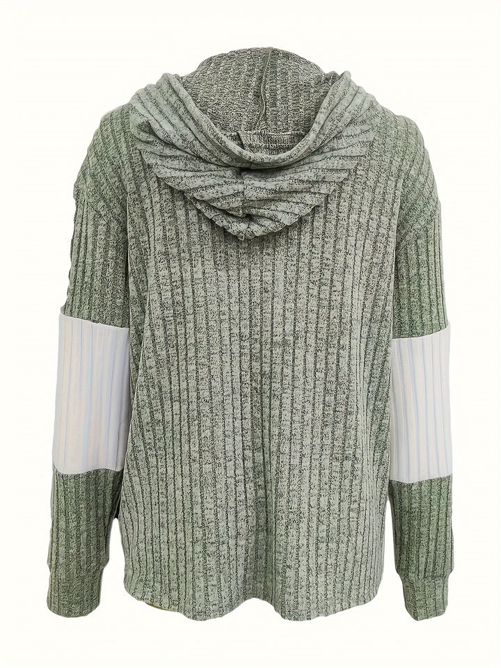 Tallulah | Ribbed Zip-Up Hoodie