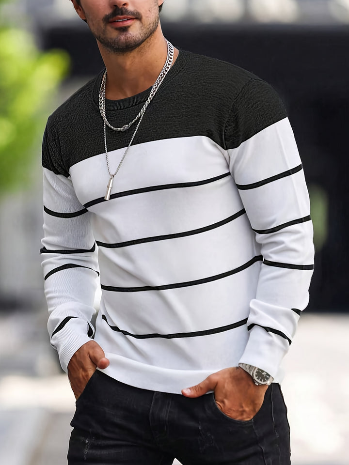 Harvey | Striped Crew Neck Sweater