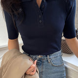 Elise | Refined Collared Top