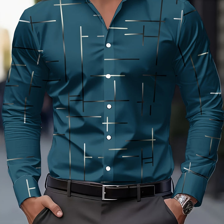 Franklin | Men's Geometric Print Long Sleeve Shirt