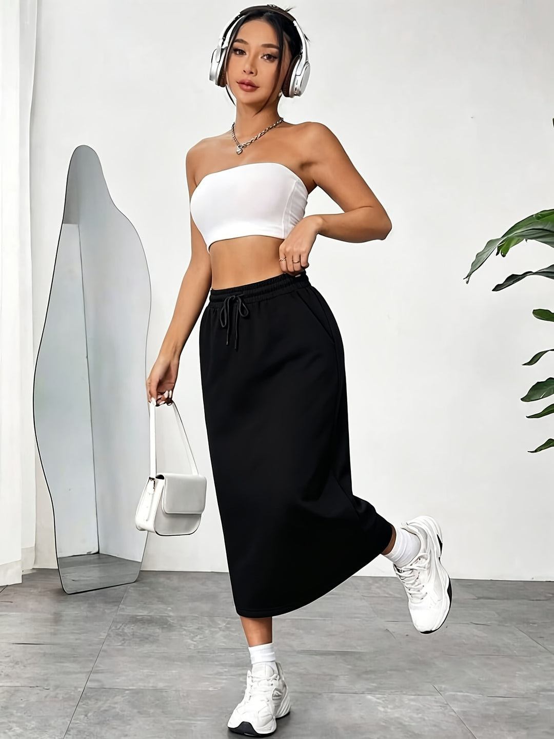 Roberta | Relaxed Drawstring Skirt