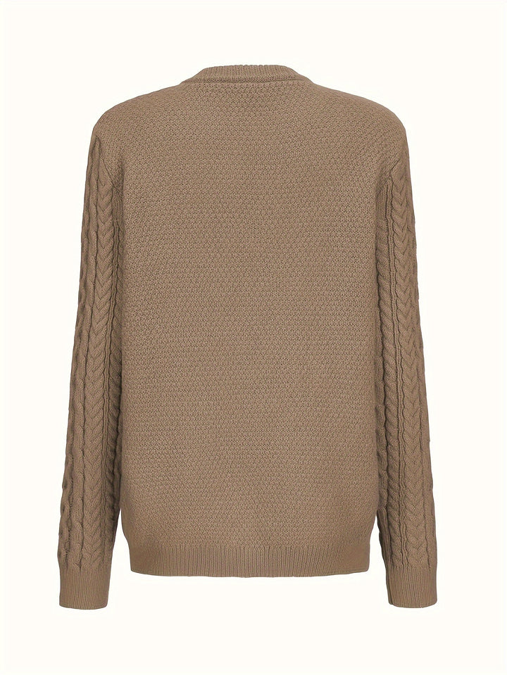 Delphine | Cable-Knit Button Cardigan