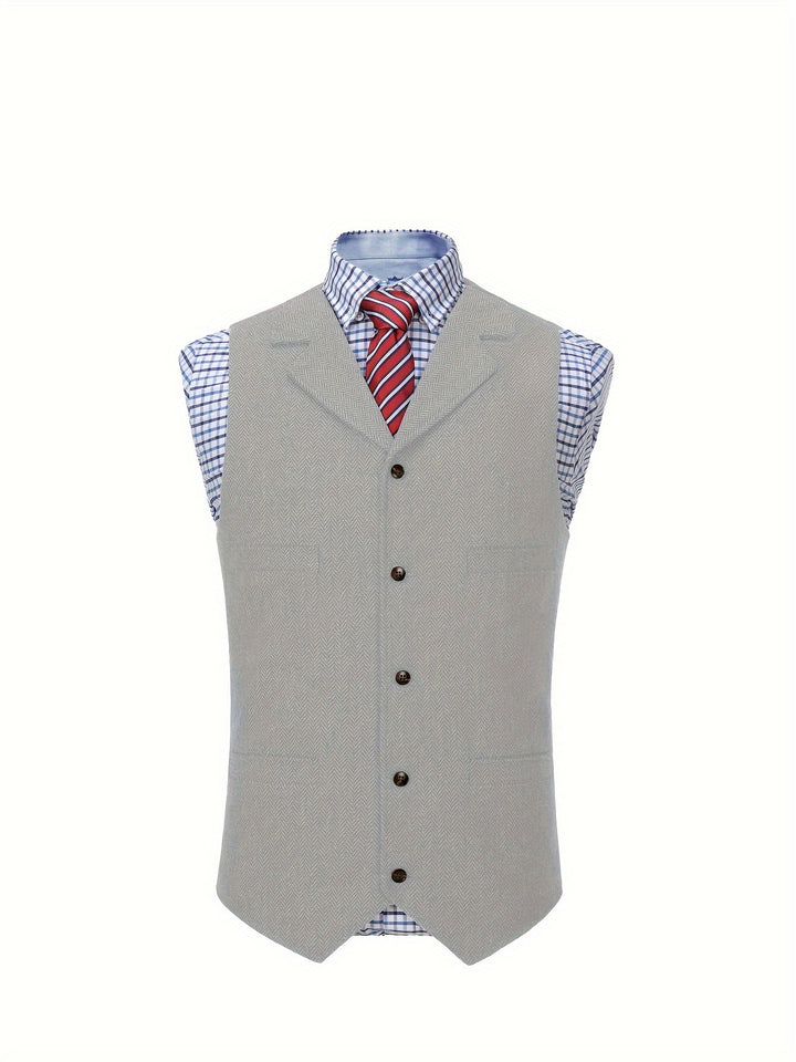 Barnaby | Heritage Herringbone Vest