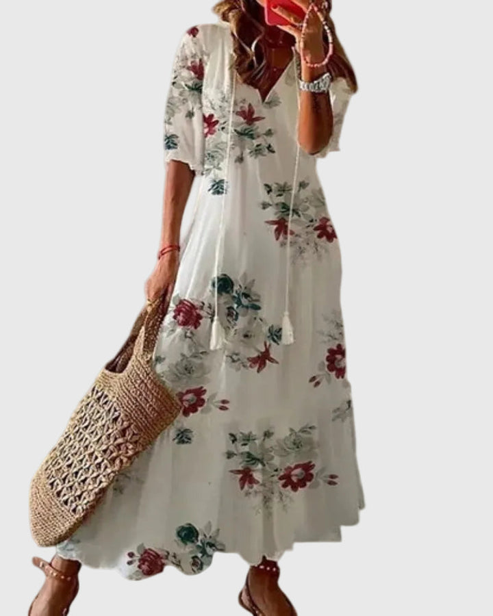 Wren | Flowing Bohemian Maxi Dress