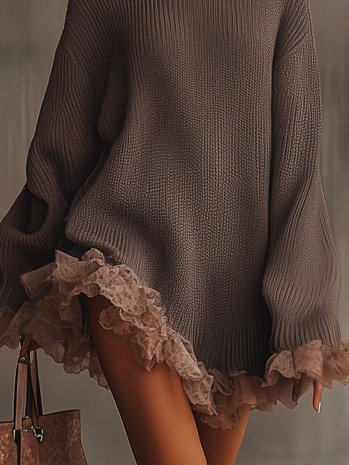 Vanessa | Relaxed Turtleneck Sweater Dress