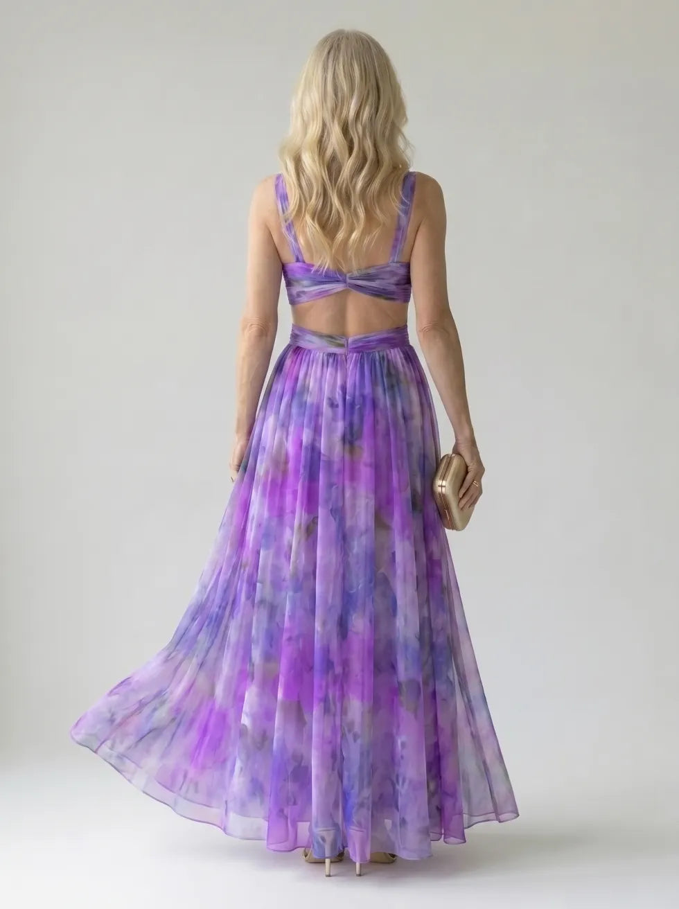 Sabrina | Flowing Cutout Maxi Dress