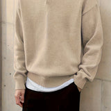 Sebastian | Relaxed Knit Polo Sweater