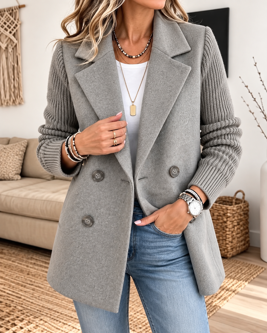 Natalie | Double-Breasted Tailored Blazer