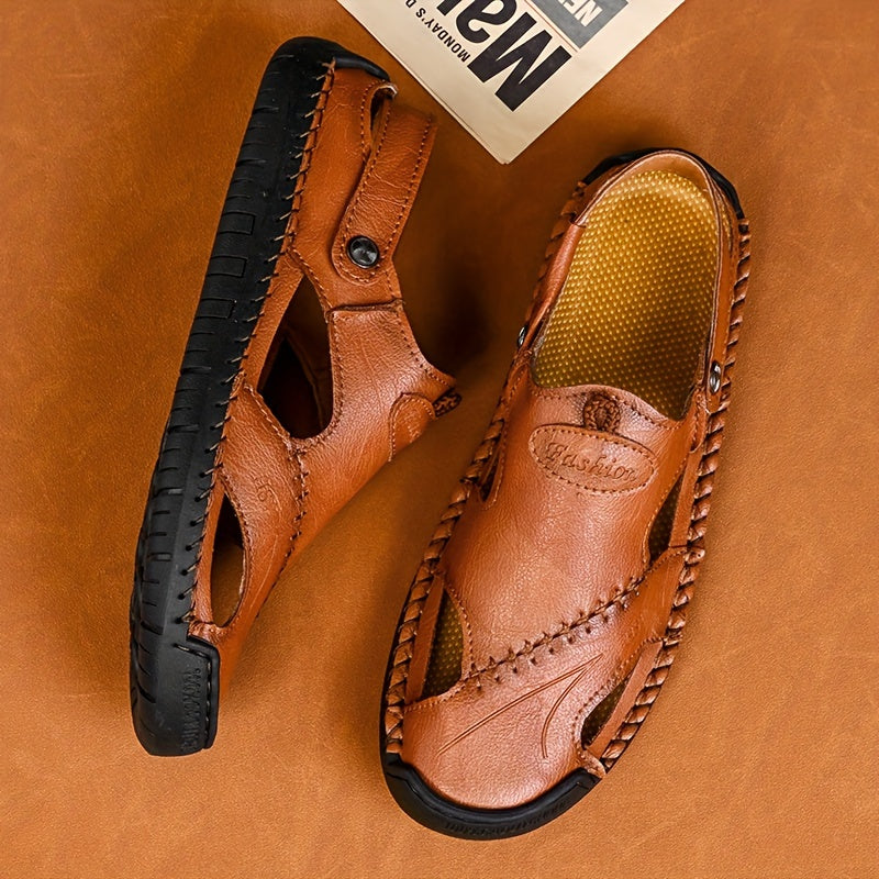Ferran | Men's Hand-Stitched Closed-Toe Sandal