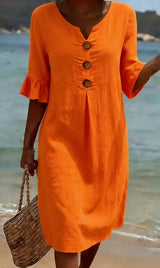 Carolyn | Relaxed Button-Front Dress