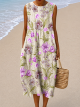 Tallulah | Sleeveless Floral Midi Dress