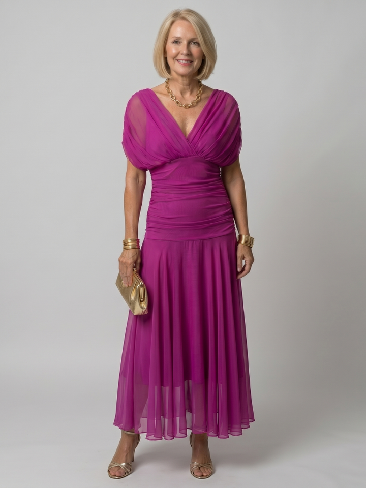 Delilah | Off-Shoulder Flowing Midi Dress