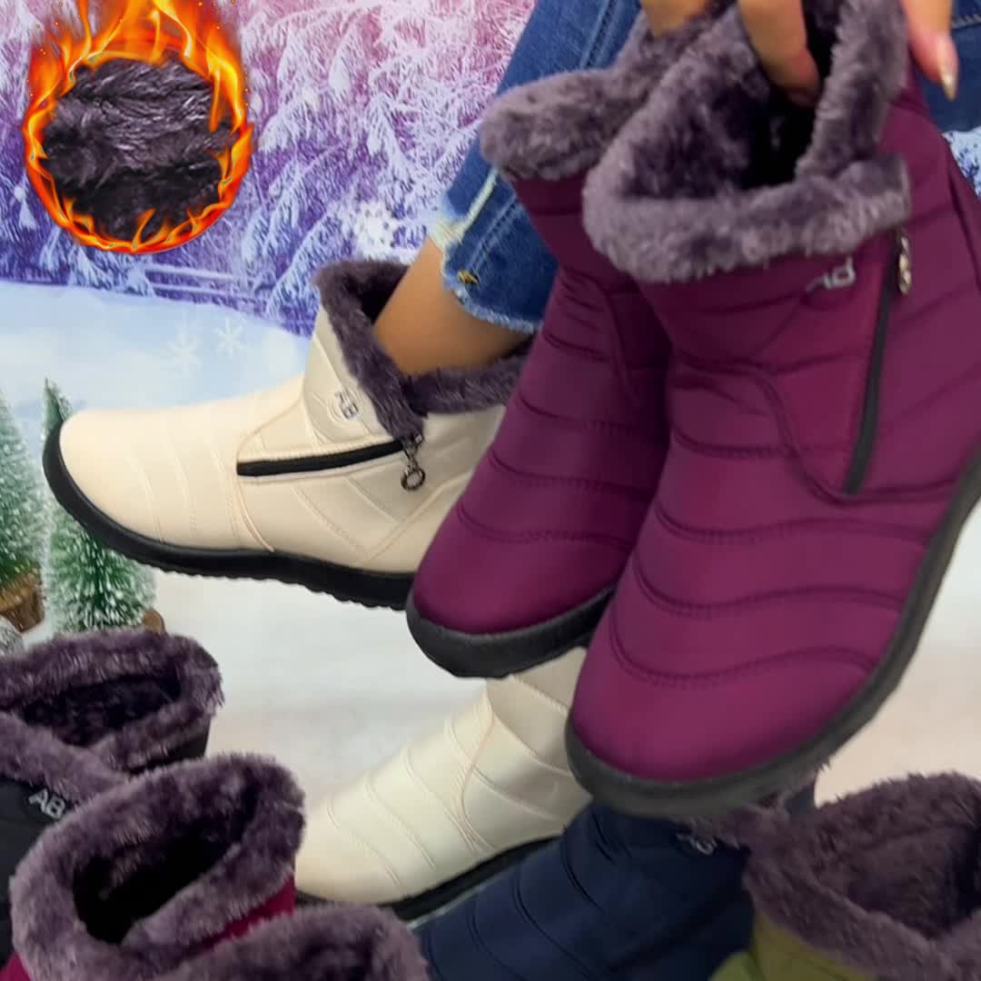 Faye | Cozy-Lined Winter Ankle Boots