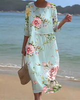 Maeve | Blooming Garden Midi Dress