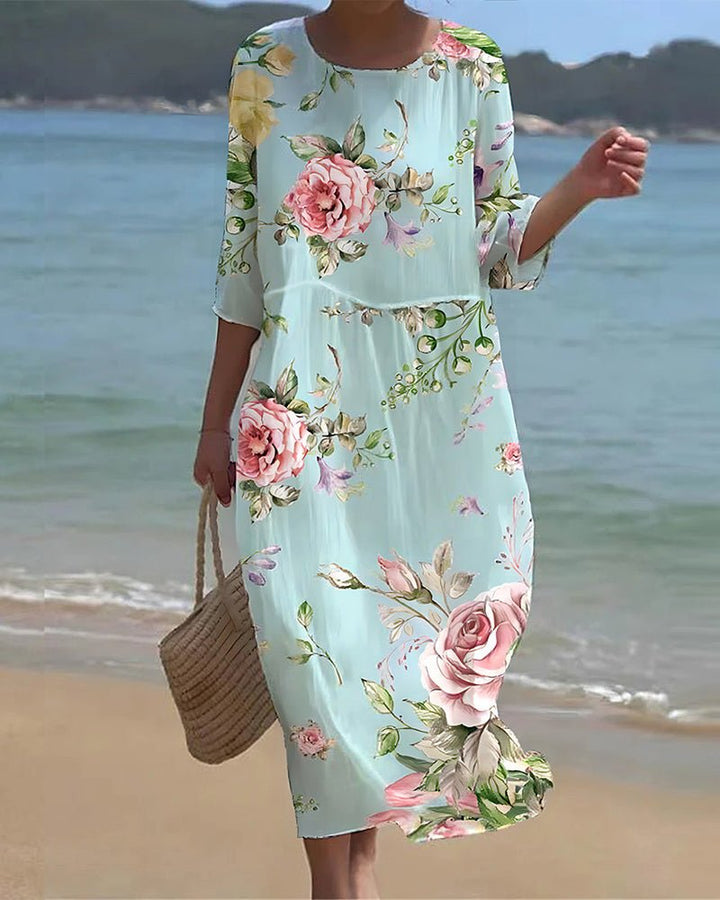 Maeve | Blooming Garden Midi Dress