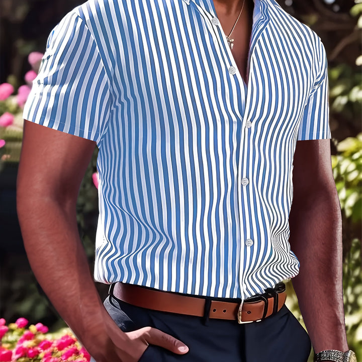 Sinclair | Men's Striped Short Sleeve Shirt