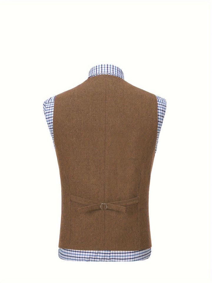 Barnaby | Heritage Herringbone Vest