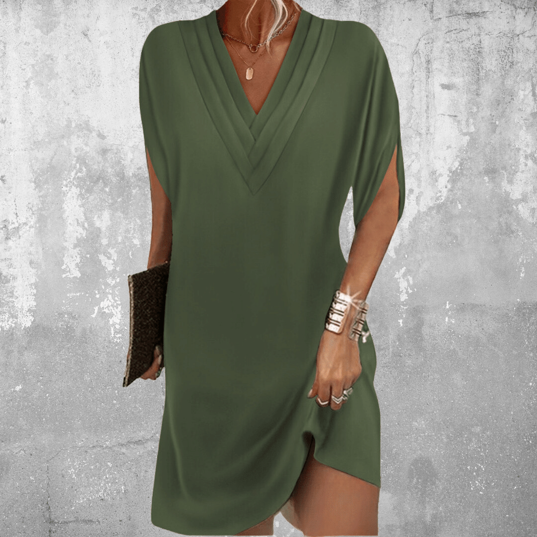 Frances | Relaxed V-Neck Dress