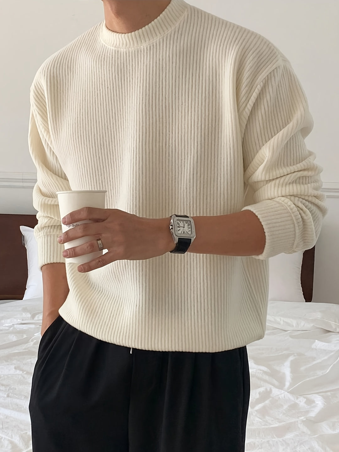 Rupert | Ribbed Crew Neck Sweater