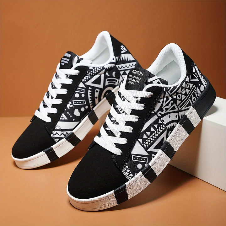 Warren | Christmas Patterned Low-Top Sneakers