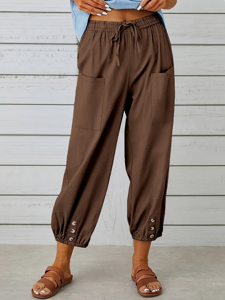 Lorraine | Relaxed Cropped Wide-Leg Pants