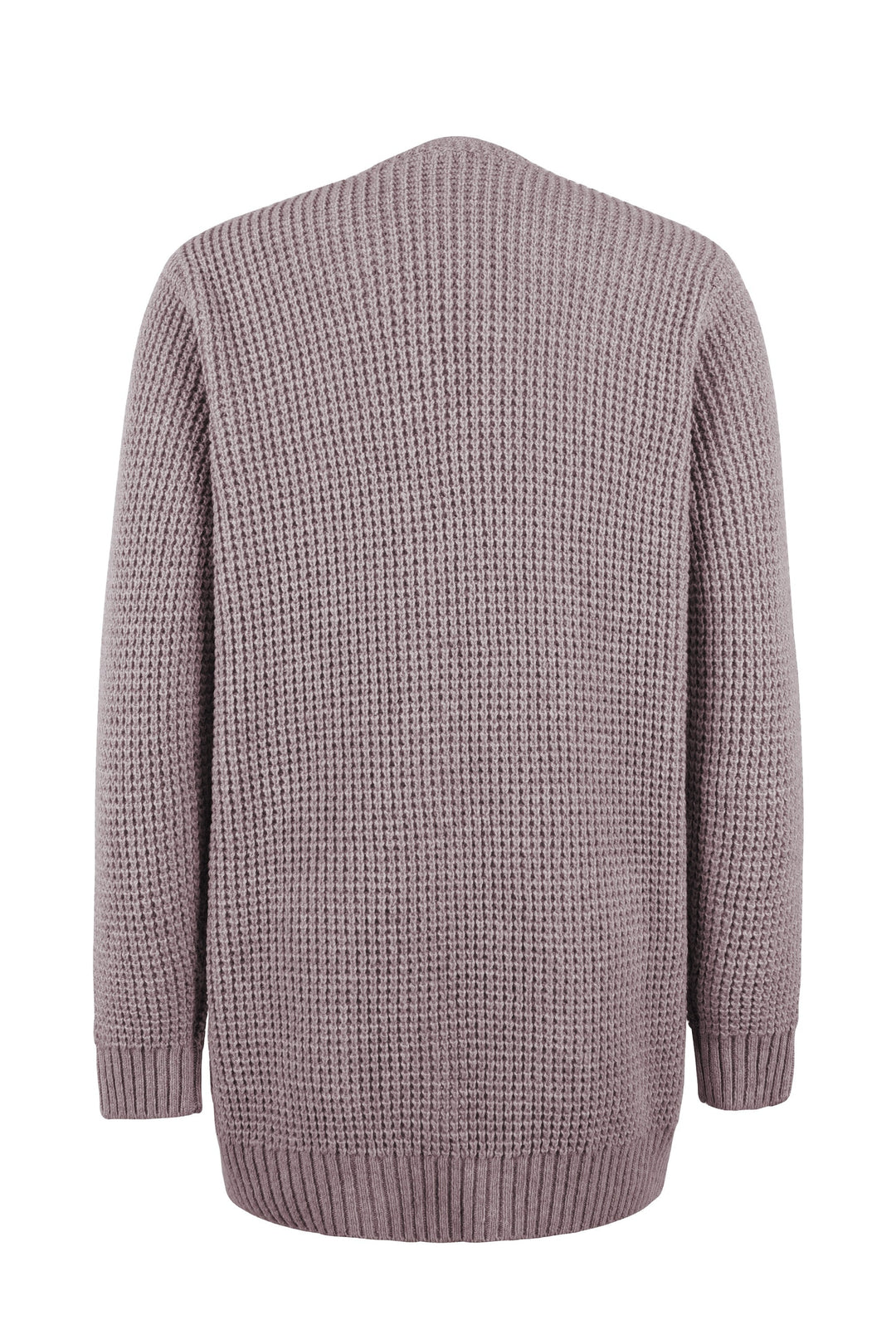 Theodora | Waffle-Knit Open Cardigan