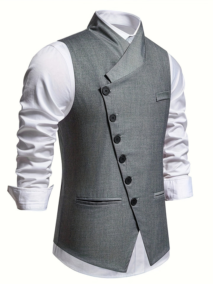 Chandler | Tailored Slant-Button Vest