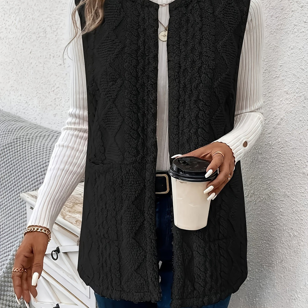 Ivy | Soft Textured Sleeveless Vest