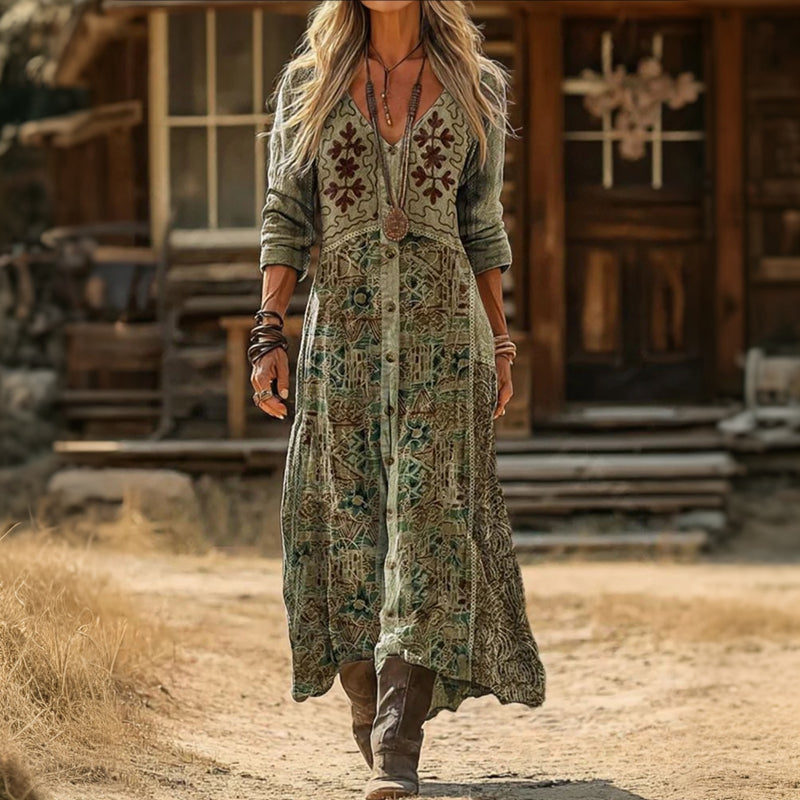 Rosalie | Free-Spirited Ankle-Length Dress