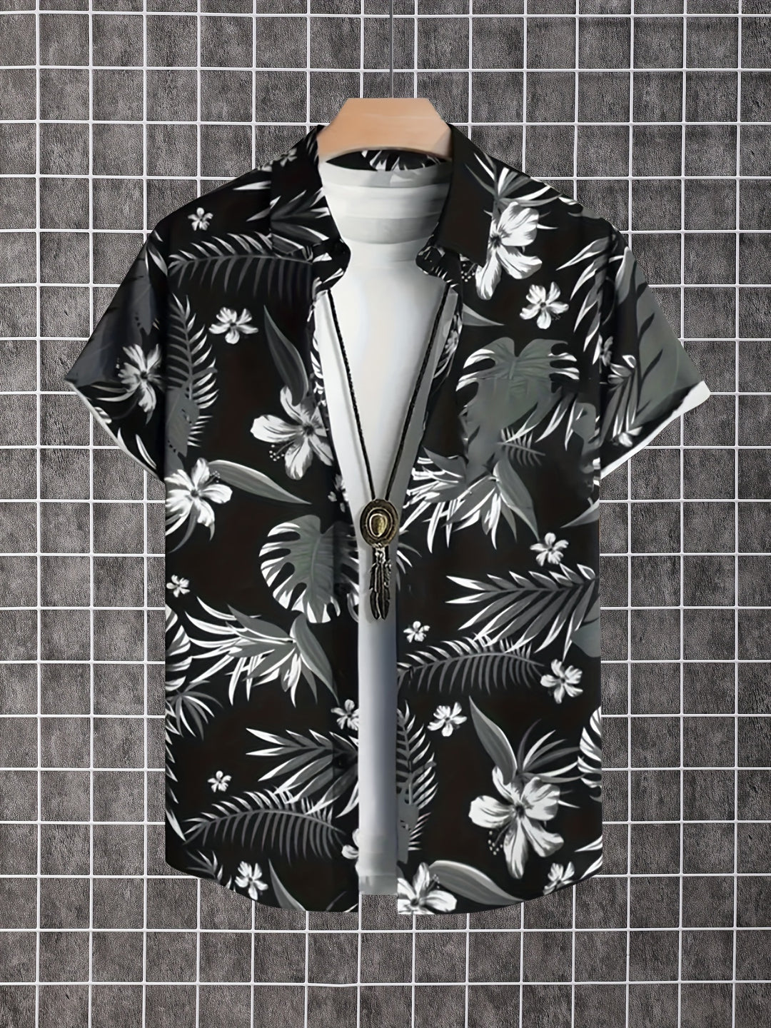 Kingston | Men's Tropical Print Short Sleeve Shirt