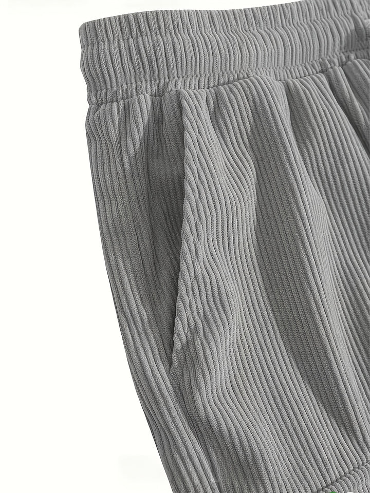 Tate | Men's Corduroy Cargo Drawstring Shorts