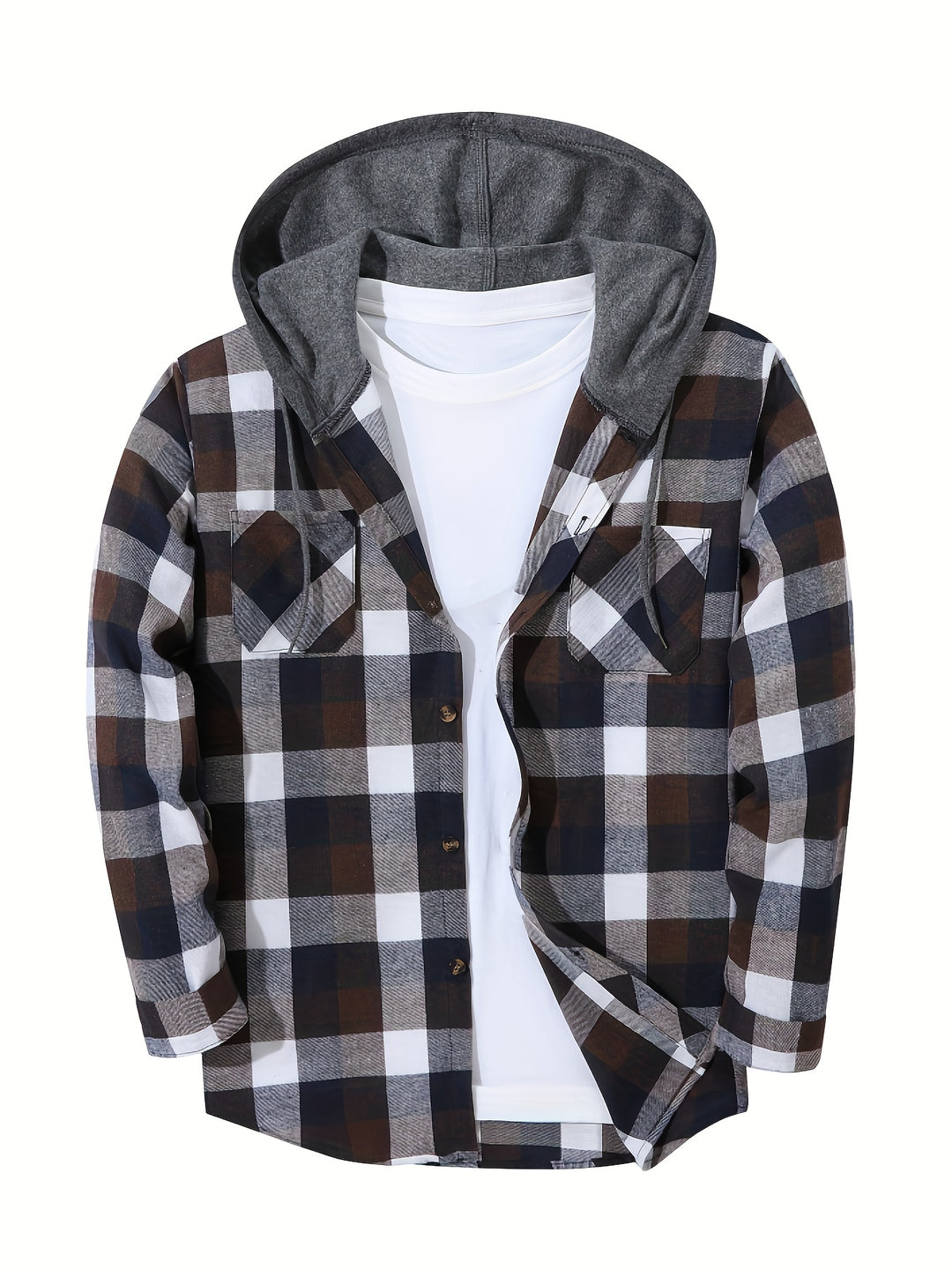 Foster | Rugged Plaid Hooded Shirt