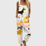 Soft Overalls with Animal Print