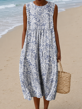 Theodora | Breezy Floral Midi Dress