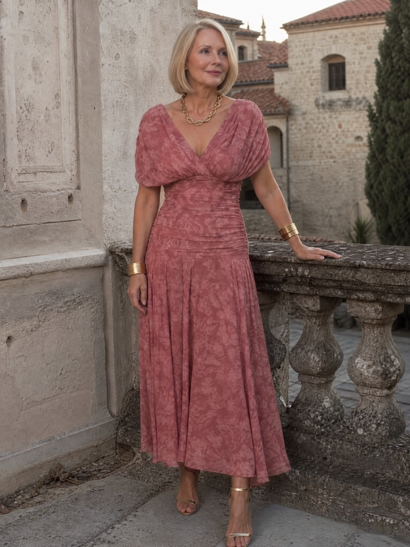 Delilah | Off-Shoulder Flowing Midi Dress