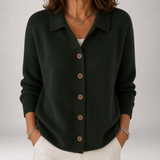 Gwen | Collared Button-Front Cardigan