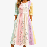 Poppy | Blooming Panel Midi Dress