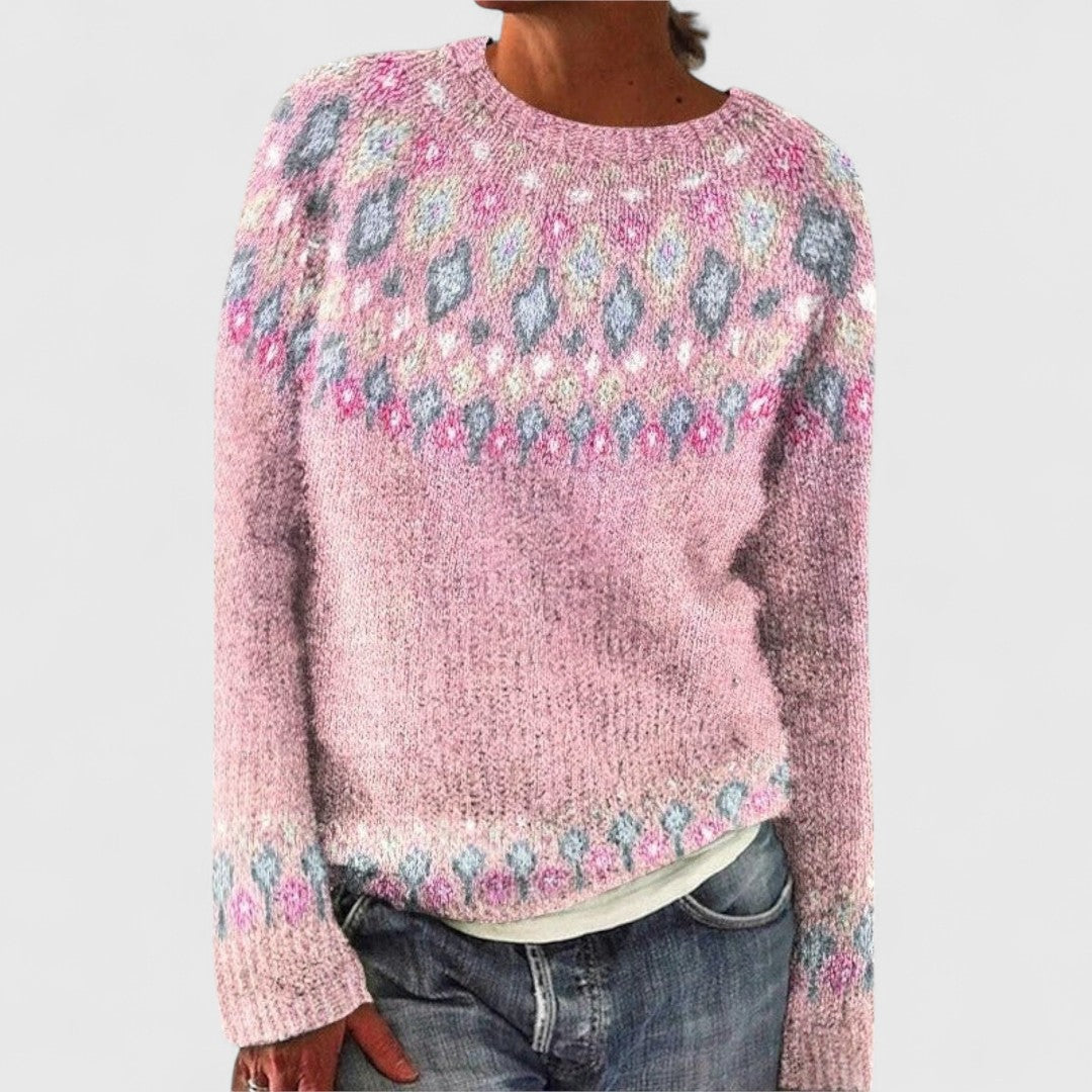 Dagny | Nordic-Pattern Knitted Sweater