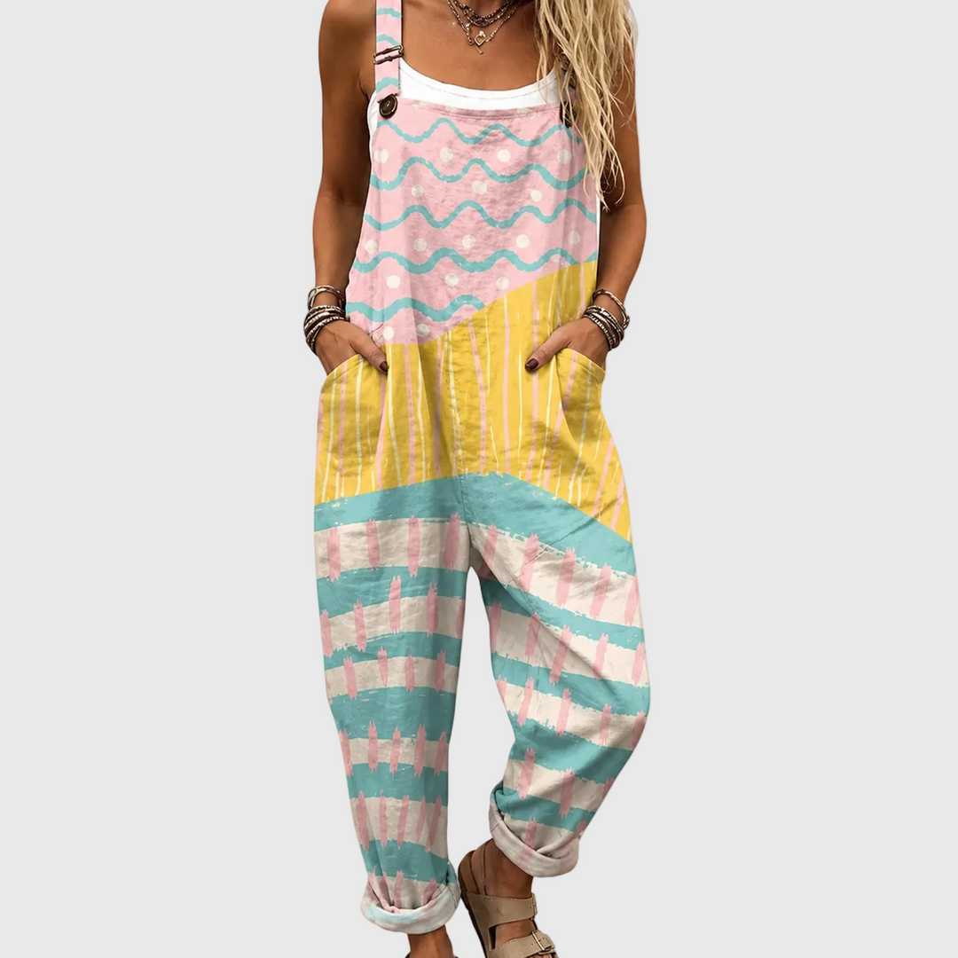 Soft Multicolor Pastel Jumpsuit