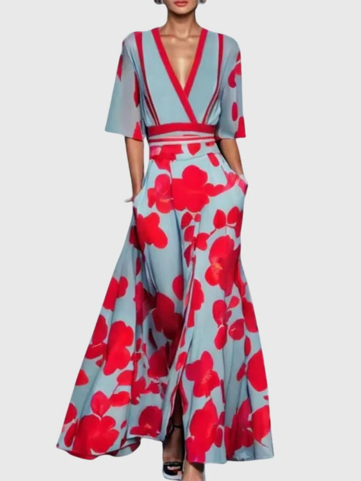 Renata | Flowing Floral Two-Piece Set