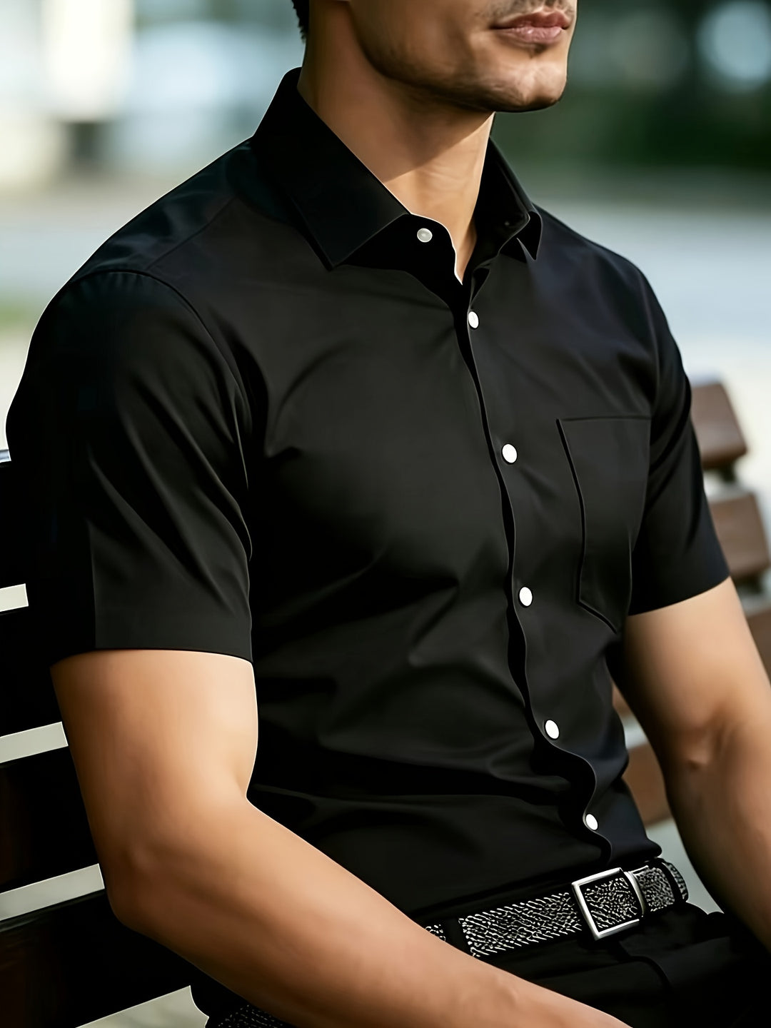 Matthew | Men's Business Casual Short Sleeve Shirt