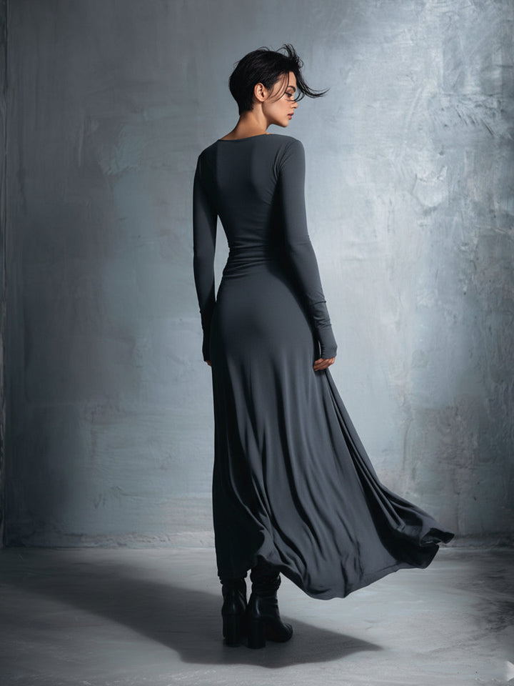 Liliana | Draped Side-Tie Maxi Dress
