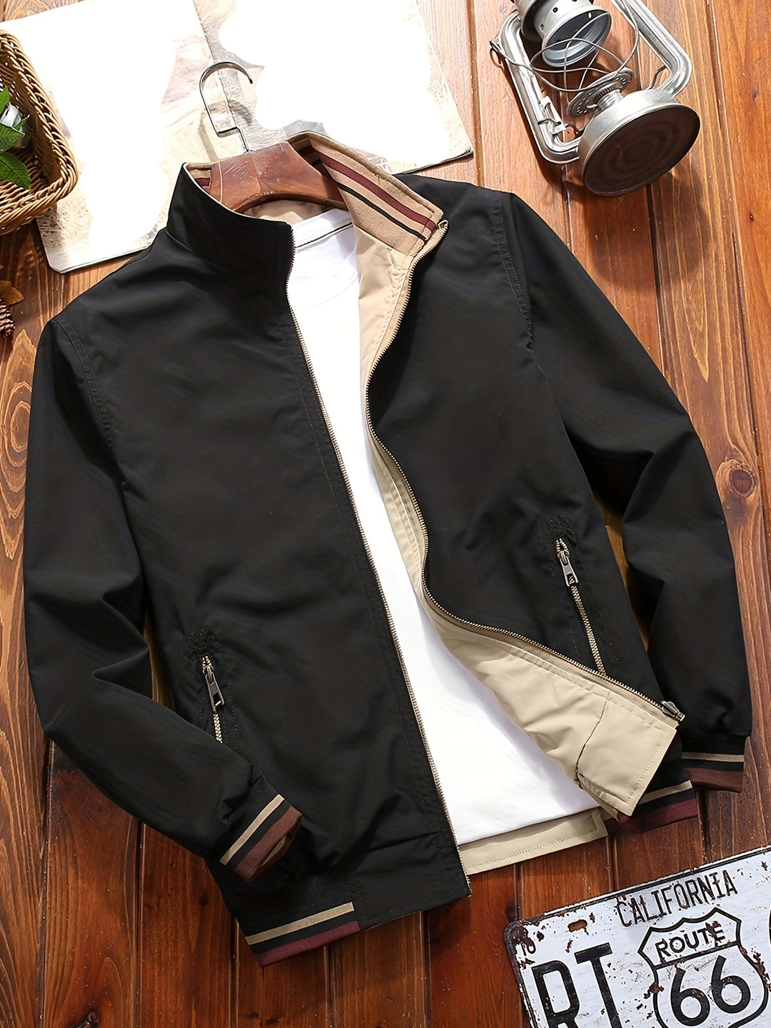 Conrad | Reversible Stand-Collar Bomber Jacket